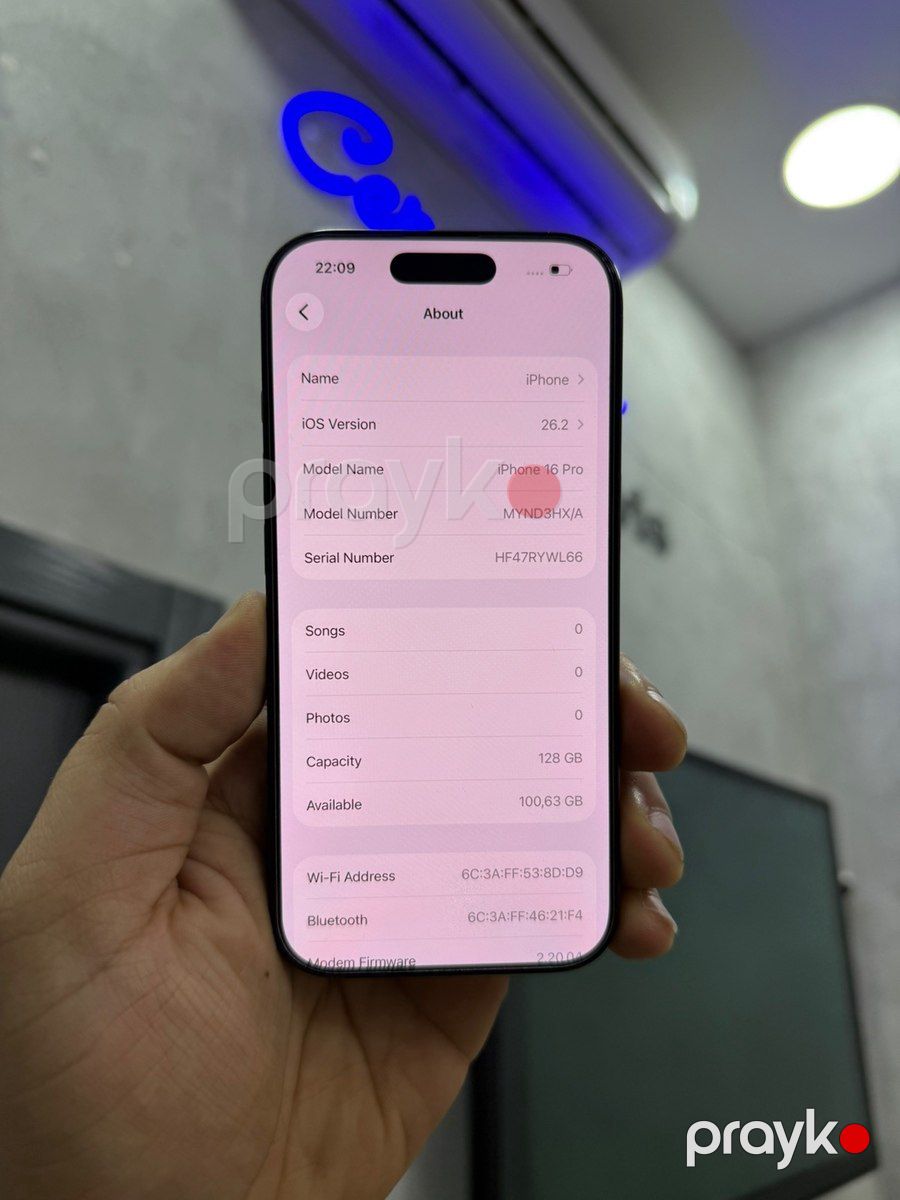 Apple iPhone 16 Pro Black Titanium 128GB/8GB — Smartfonlar, Bakı (3)