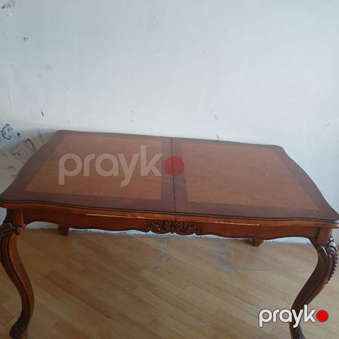 Klassik üslubda taxta yemək masası - Material: tam ağac karkas, üst — Bakı