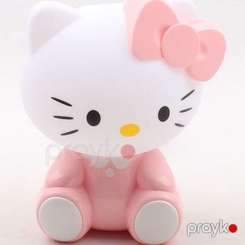 Uşaq lampası Hello Kitty, plastik, çəhrayı/ağ, 20 sm — Bakı