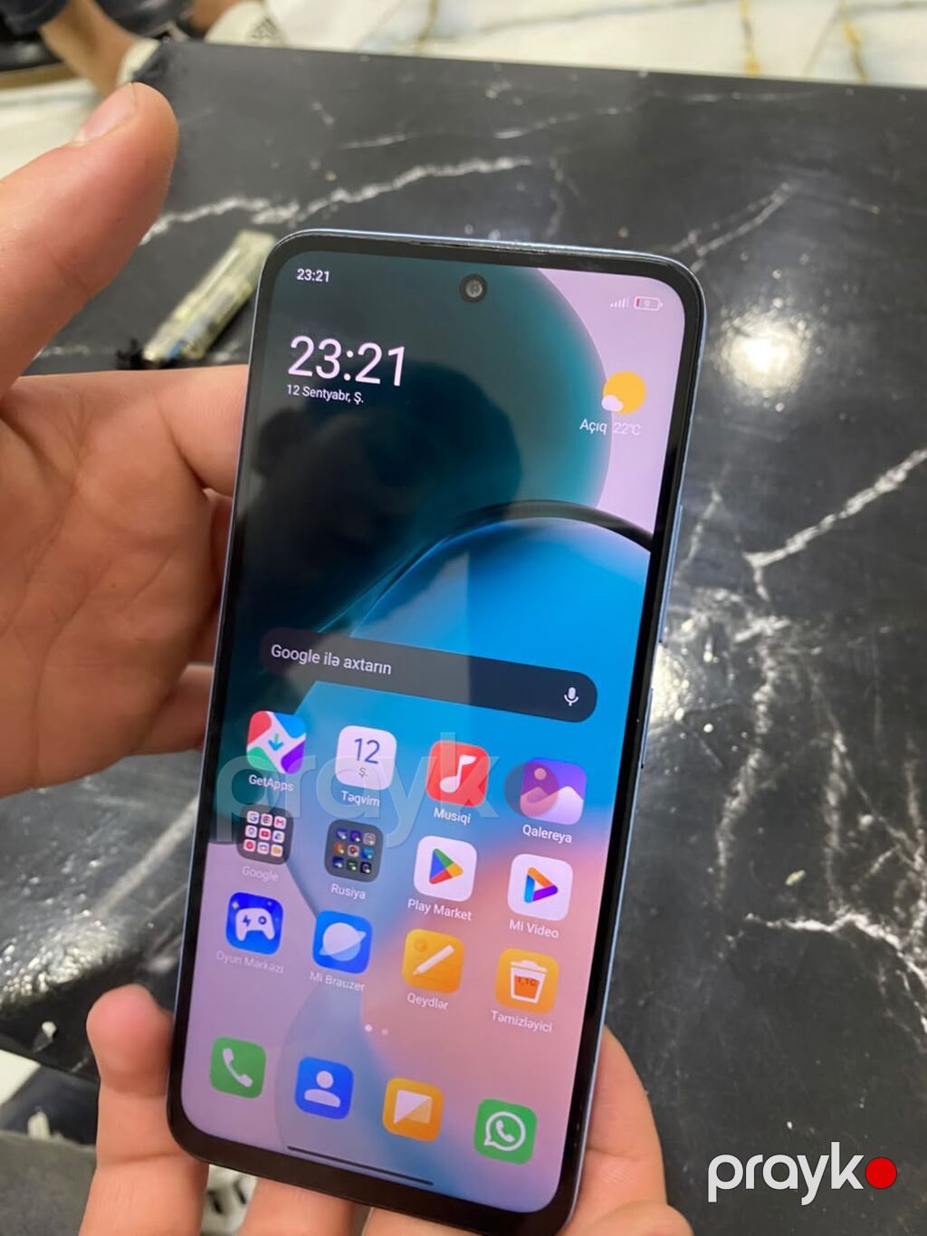 Redmi 12, 128 GB, rəng - Göy, Barmaq izi — Xiaomi, Qobu (5)