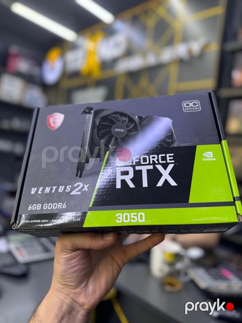 VGA MSI GeForce RTX 3050 Ventus 2X E 6G OC 6GB GDDR6 96-bit — Bakı