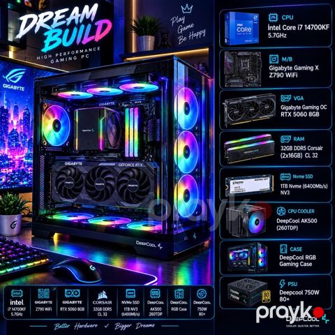 Aorus Xtreme 14700K Build — Bakı
