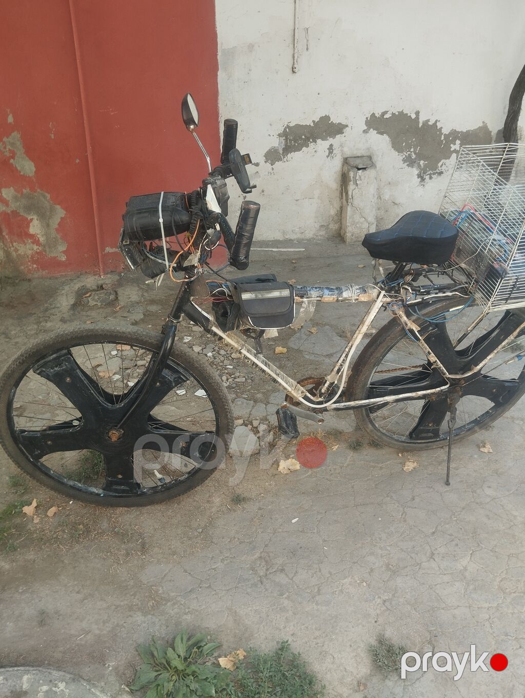 Yük daşımaq üçün modifikasiya olunmuş elektrik velosipedi — Elektrik velosipedləri, Bakı (5)