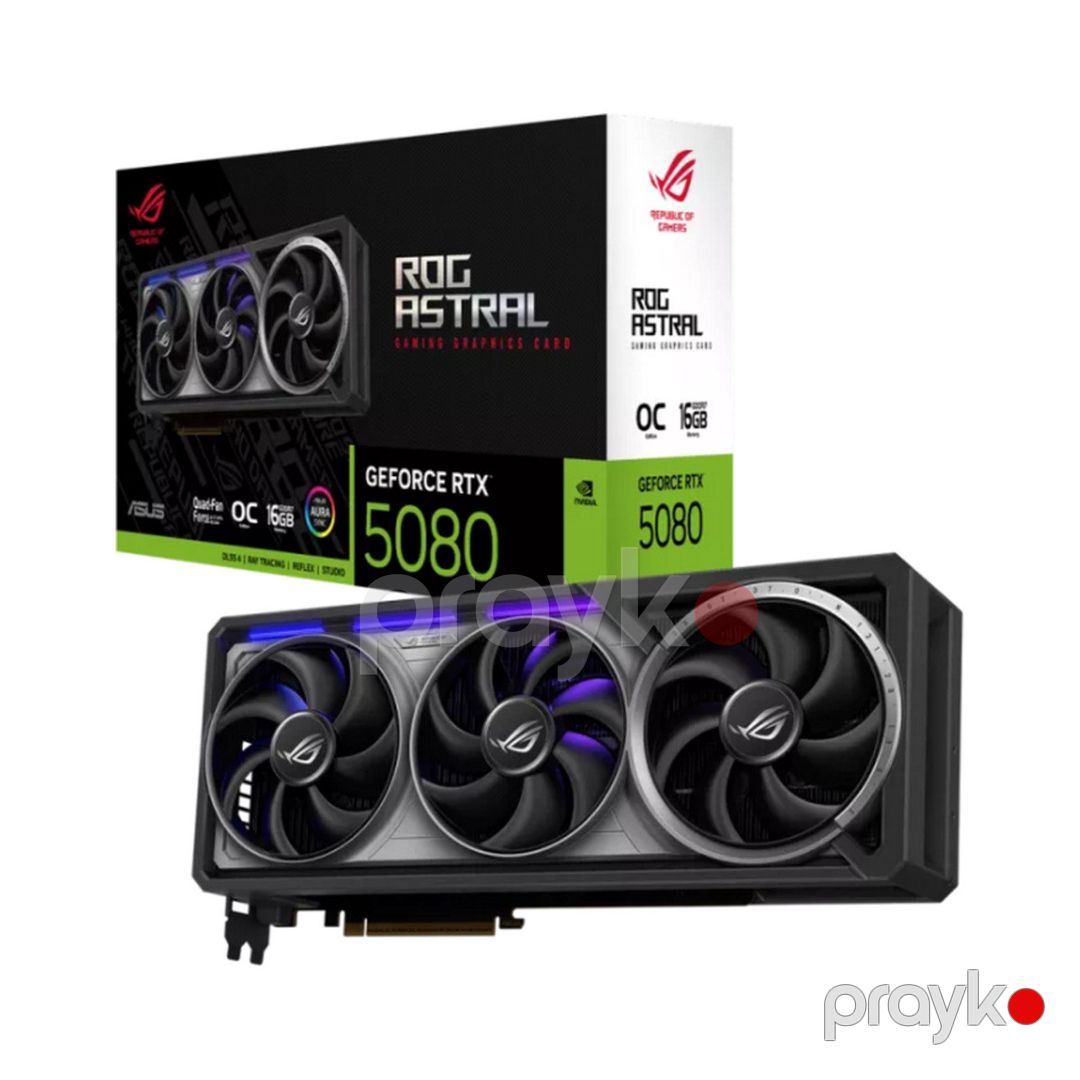 ASUS vga ROG-ASTRAL-RTX5080-O16G-GAMING / RTX 5080 / 16GB GDDR7 Black (90YV0LV0-M0NA00) — Kompüterlər və noutbuklar, Bakı (2)