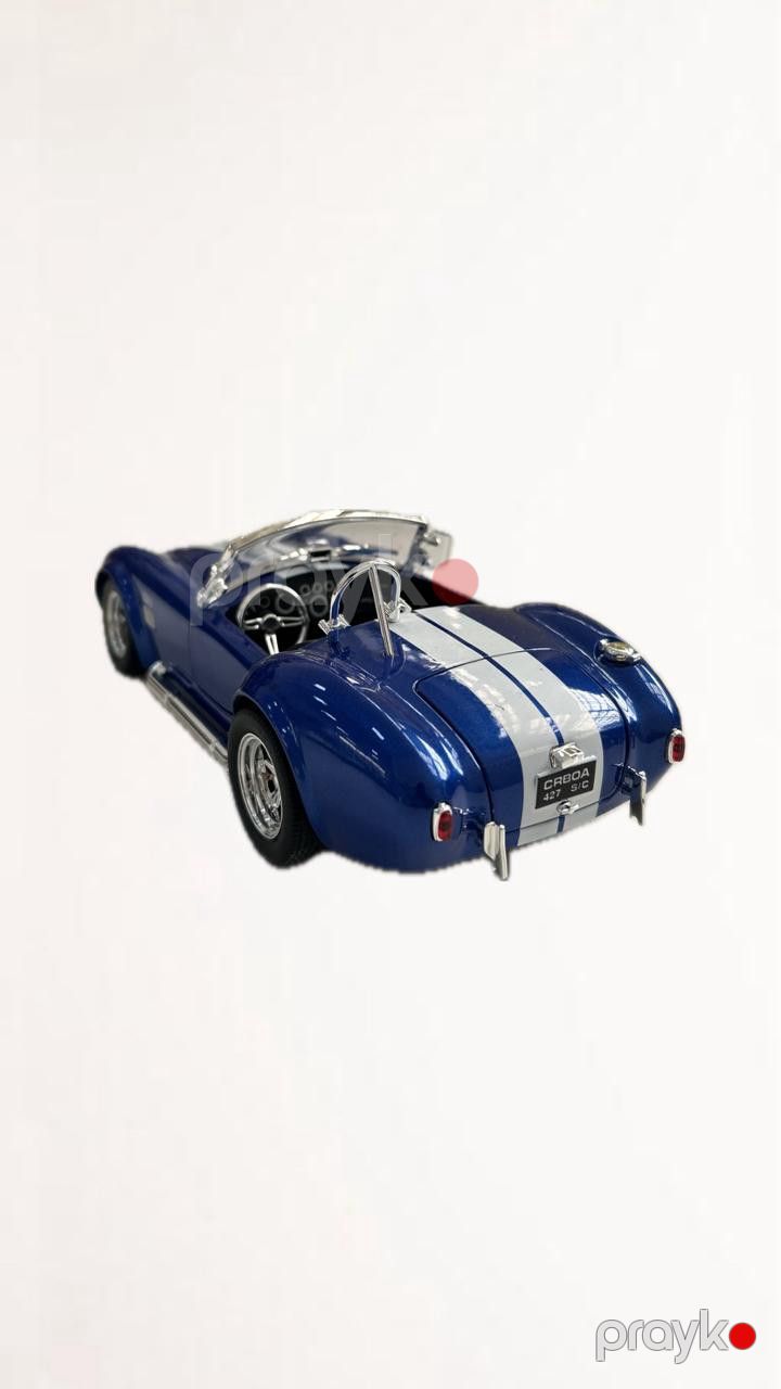 Maşın Shelby Cobra 427, Metal/Plastik, Göy/Ağ, Əl idarəetmə — Mallar, Bakı (2)