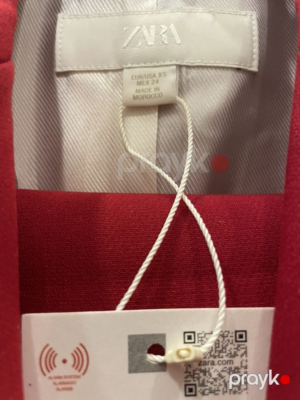 Zara qadın kostyum dəsti – qırmızı rəng - Brend: Zara - Model: Blazer — Kostyum, Bakı (6)