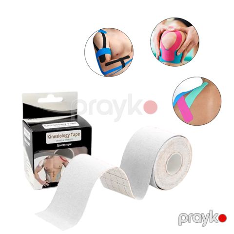 Kinezio teyp Sports Tape, 500x500x5 sm, ağ — Bakı