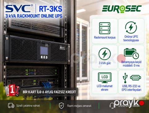 UPS "SVC RT-3KS 3kVA Rackmount" — Bakı