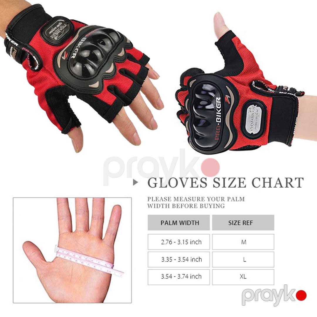 Velosiped əlcəyi Pro Biker qırmızı — Mallar, Bakı (2)