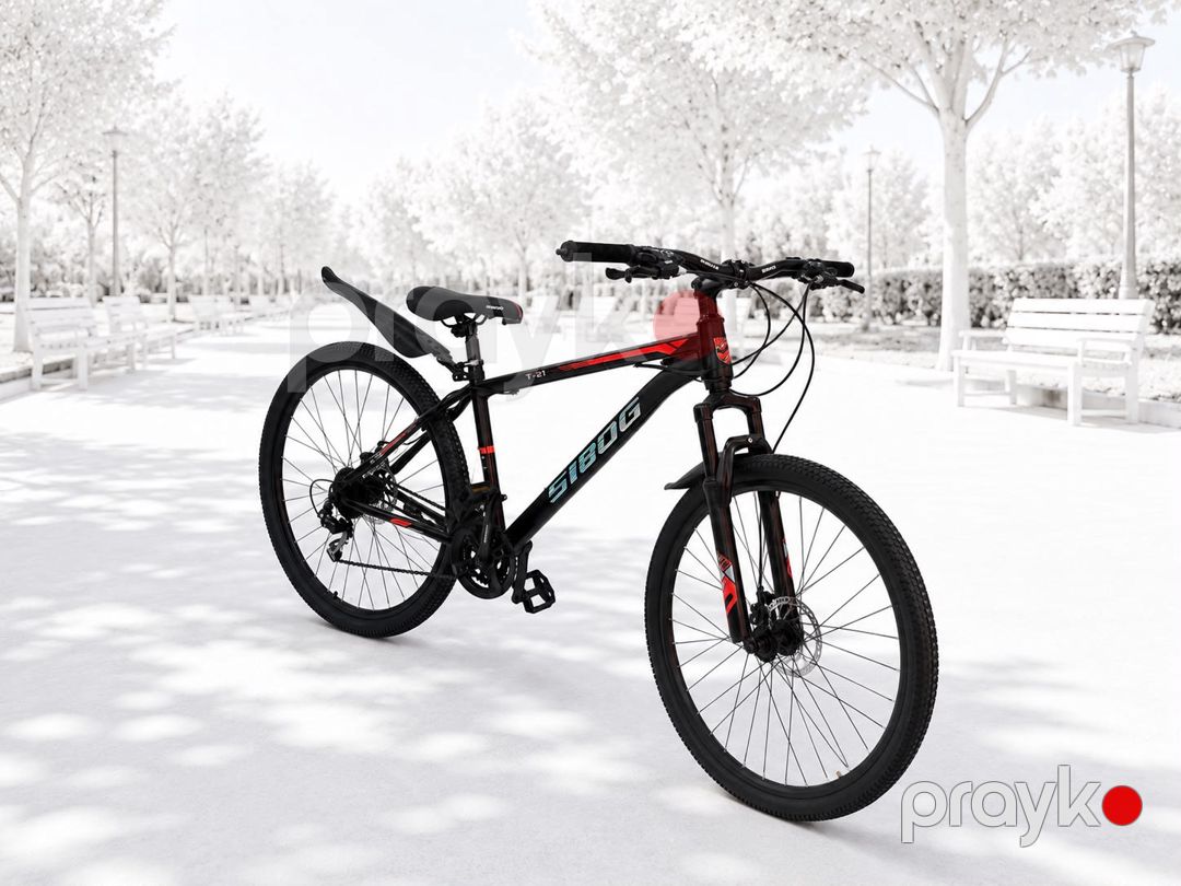 Şəhər velosipedi Sibog bm&999 29 Qara, Qırmızı — Velosipedlər, Bakı (2)