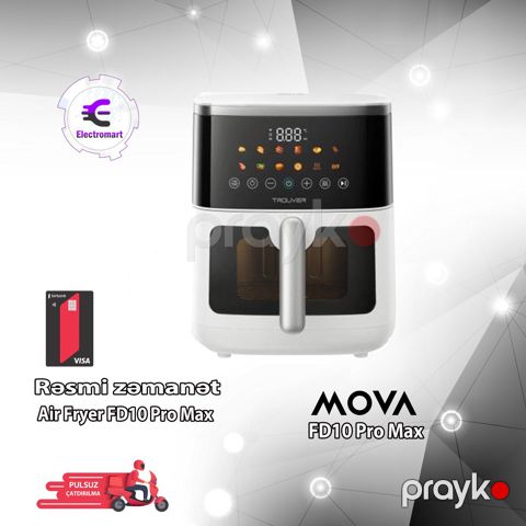 Fritür Mova Air Fryer FD10 Pro Max White FD10 Pro Max — Bakı