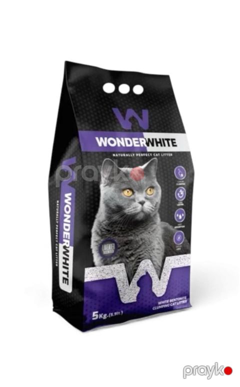 Wonderwhite lavandalı pişik qumu-5kq — Bakı