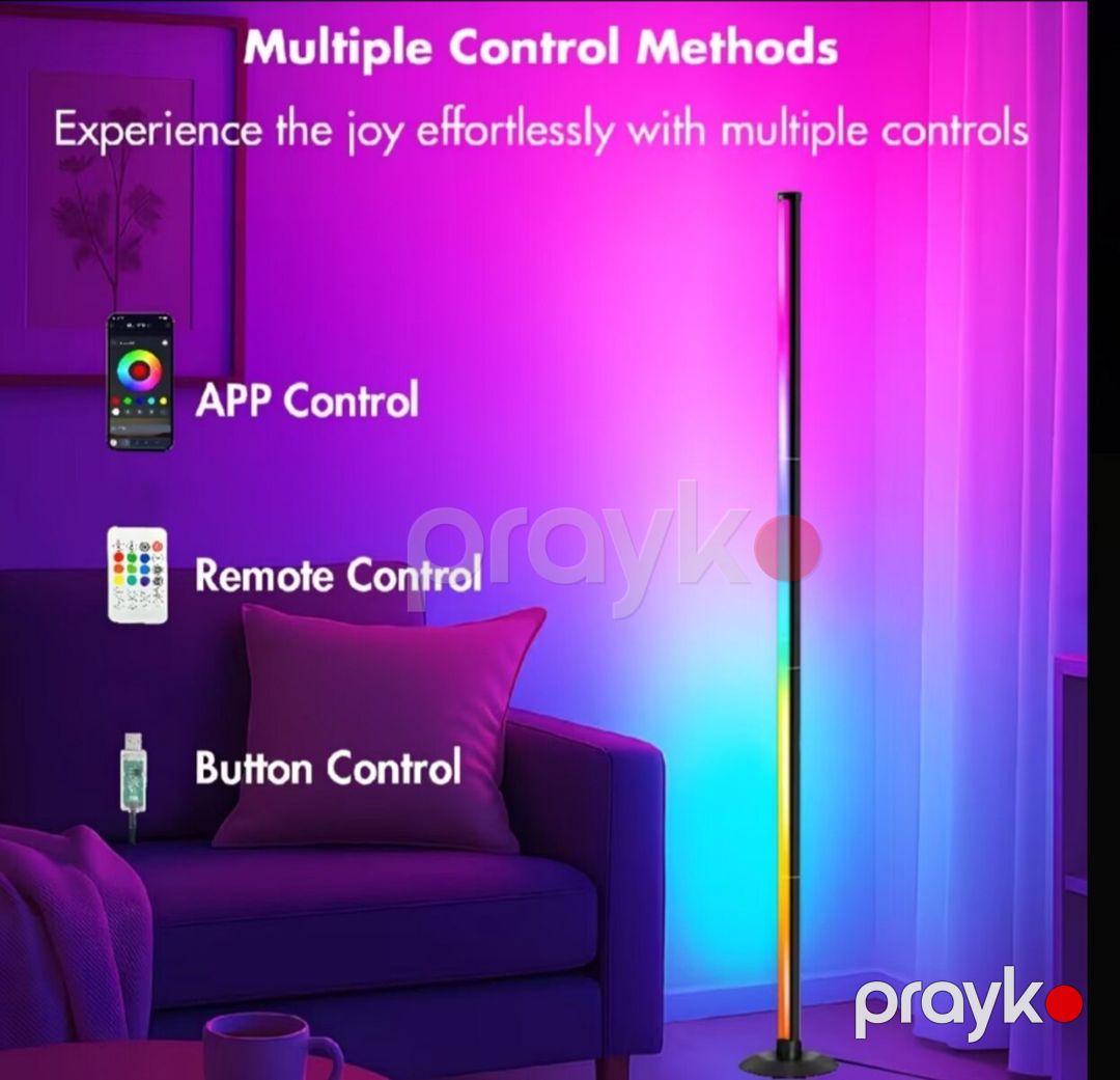 RGB LED künc döşəmə lampası — İşıqlandırma, Bakı (4)