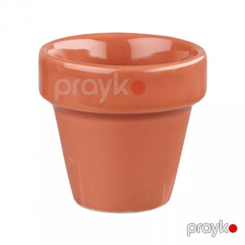 Çiçəklər üçün dibçək Bit On The Side Paprika, narıncı, keramika, tutumu 114 ml, 67x69 mm - BCPAPL41 — Bakı
