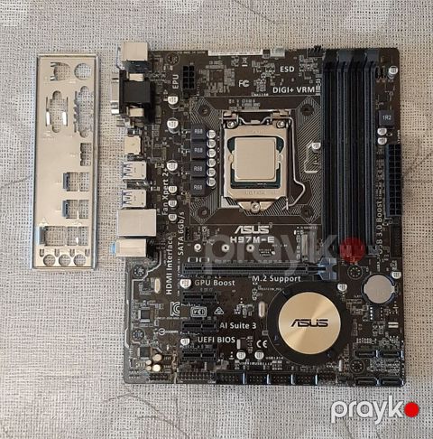 Bundle satılır - 140 AZN Plata Asus H97M-E Processor Intel — Bakı