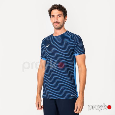 Futbolka kişi üçün Decathlon Kipsta Viralto Ripples, tünd göy/göy, ölçü 2XL — Bakı