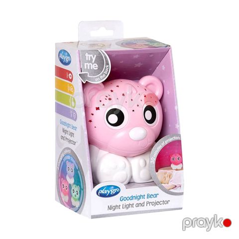Gecə proyektoru Playgro Goodnight Bear, 19.5x10.7 sm, çəhrayı — Bakı