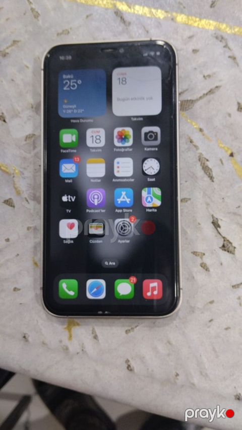 IPhone 11, 64 GB, Gümüşü, Face ID — Bakı