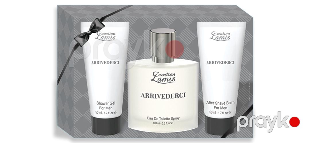 Creation Lamis Arrivederci Pour Homme kişilər üçün ətir dəsti (duş geli 50 ml + təraş sonrası balzam 50 ml + tualet suyu 100 ml) — Mallar, Bakı (2)