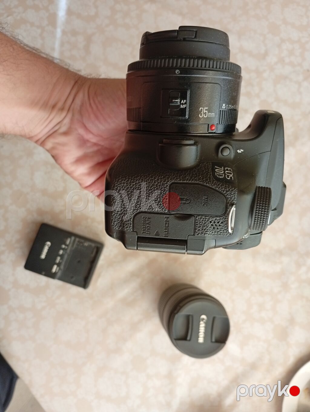 Canon EOS 70D fotoaparat dəsti Tərkibi: - Canon EOS 70D gövdə (üst — Fotoaparat, Bakı (3)