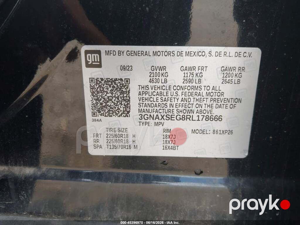 Chevrolet Equinox, 1.5 L, 2024 il, 46 705 km — Avtomobillər (12)