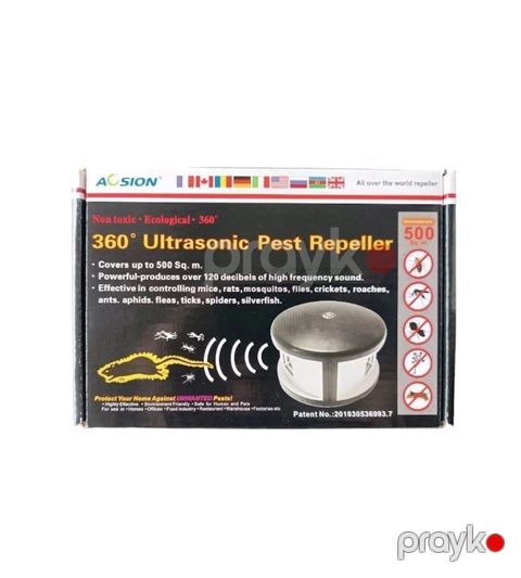 Gəmirici və həşəratlar üçün ultrasəsli qorxuducu Riple, 12.5х12.5х76 mm, qara — Bakı