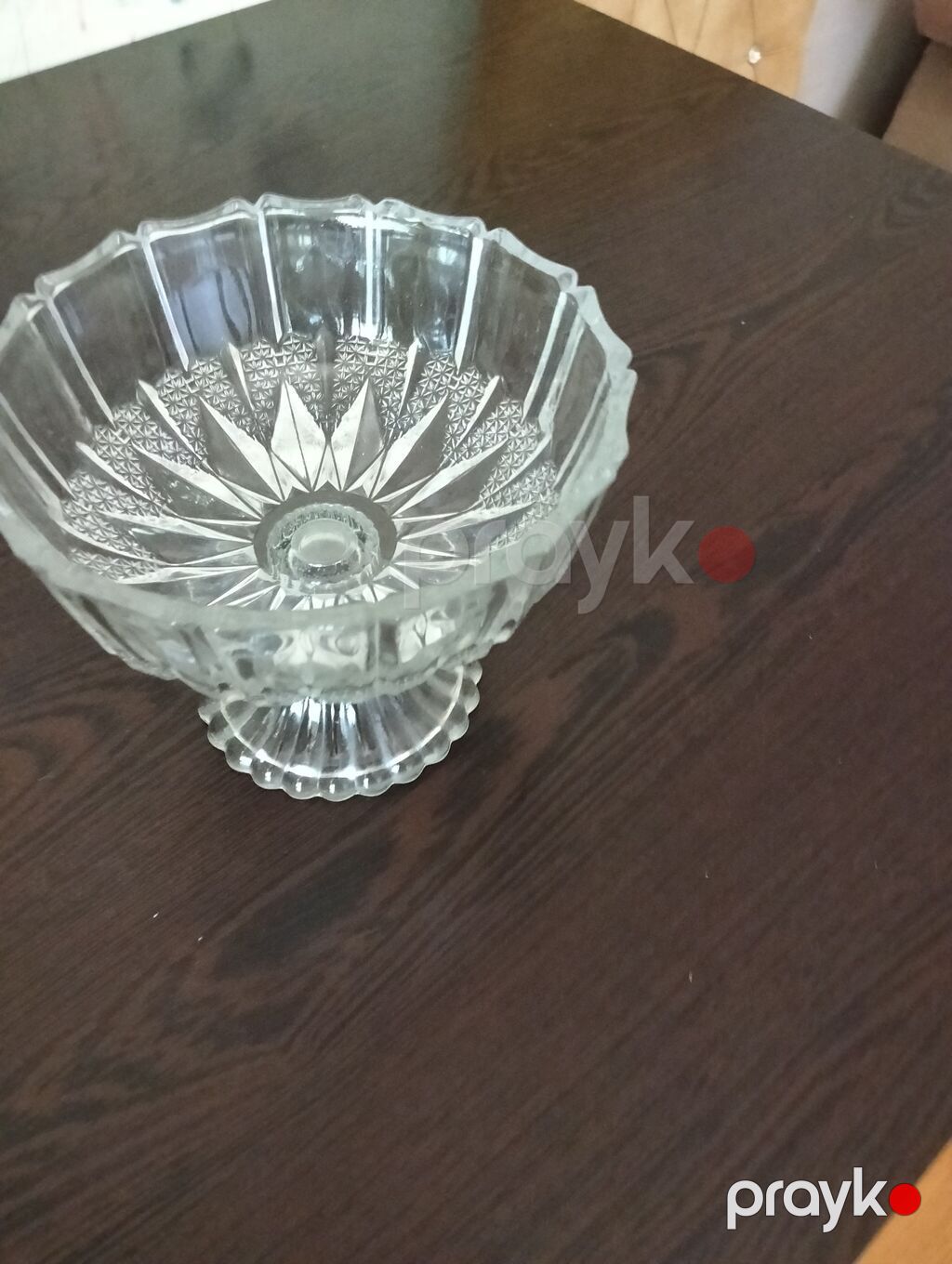 Şüşə qablar dəsti - Material: qalın, şəffaf şüşə - Dizayn: kəsim — Süfrə qabı, Digah (3)