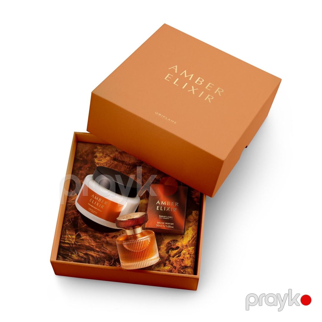Oriflame Amber Elixir qadınlar üçün ətir dəsti (ətir suyu 50 ml + bədən kremi 50 ml) — Mallar, Bakı (2)