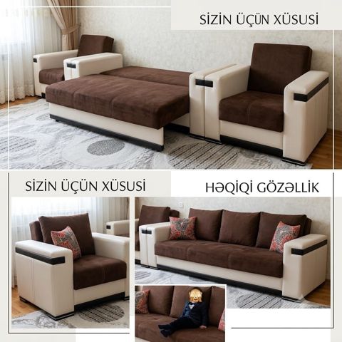 Embawood istehsalı Divan kreslo 230 AZN. Hamsi açılan bazaliı .unvan — Mehdiabad