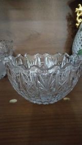 Şüşə/kristal naxışlı qab - Material: şəffaf, qalın şüşə (kristal — Yusif