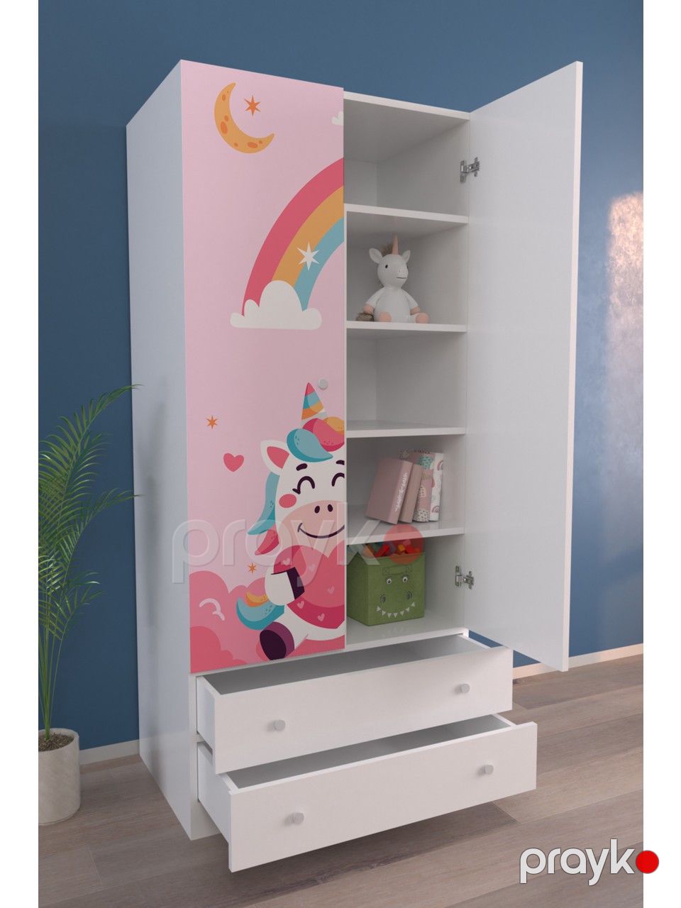 Şkaf Elegant Wood ZARR9991, laminat, 80х54х180 sm — Şkaflar, Bakı (3)