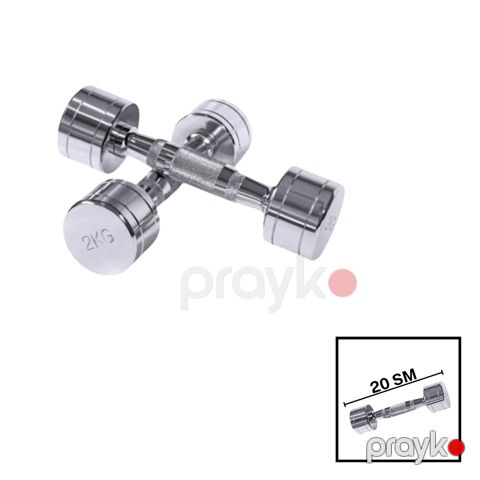 Qantellər Dumbell, gümüşü, 2х2 kq — Bakı