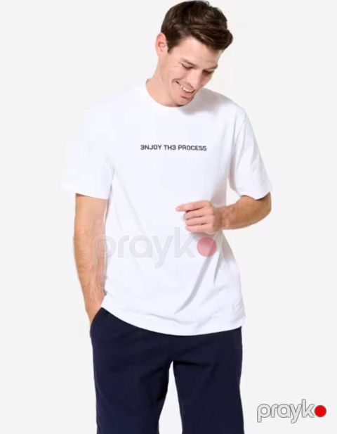 Kişilər üçün futbolka Decathlon 8946739, ağ, pambıq, ölçü 3XL — Bakı