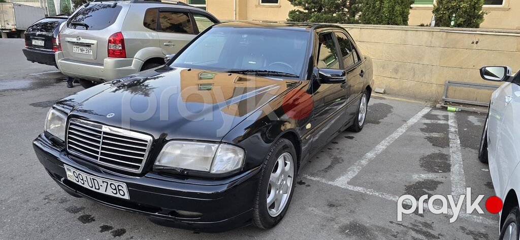 Mercedes-Benz C-Class 4 qapılı sedan, qara rəng il 1998 2,8 motor — Avtomobillər, Bakı (2)