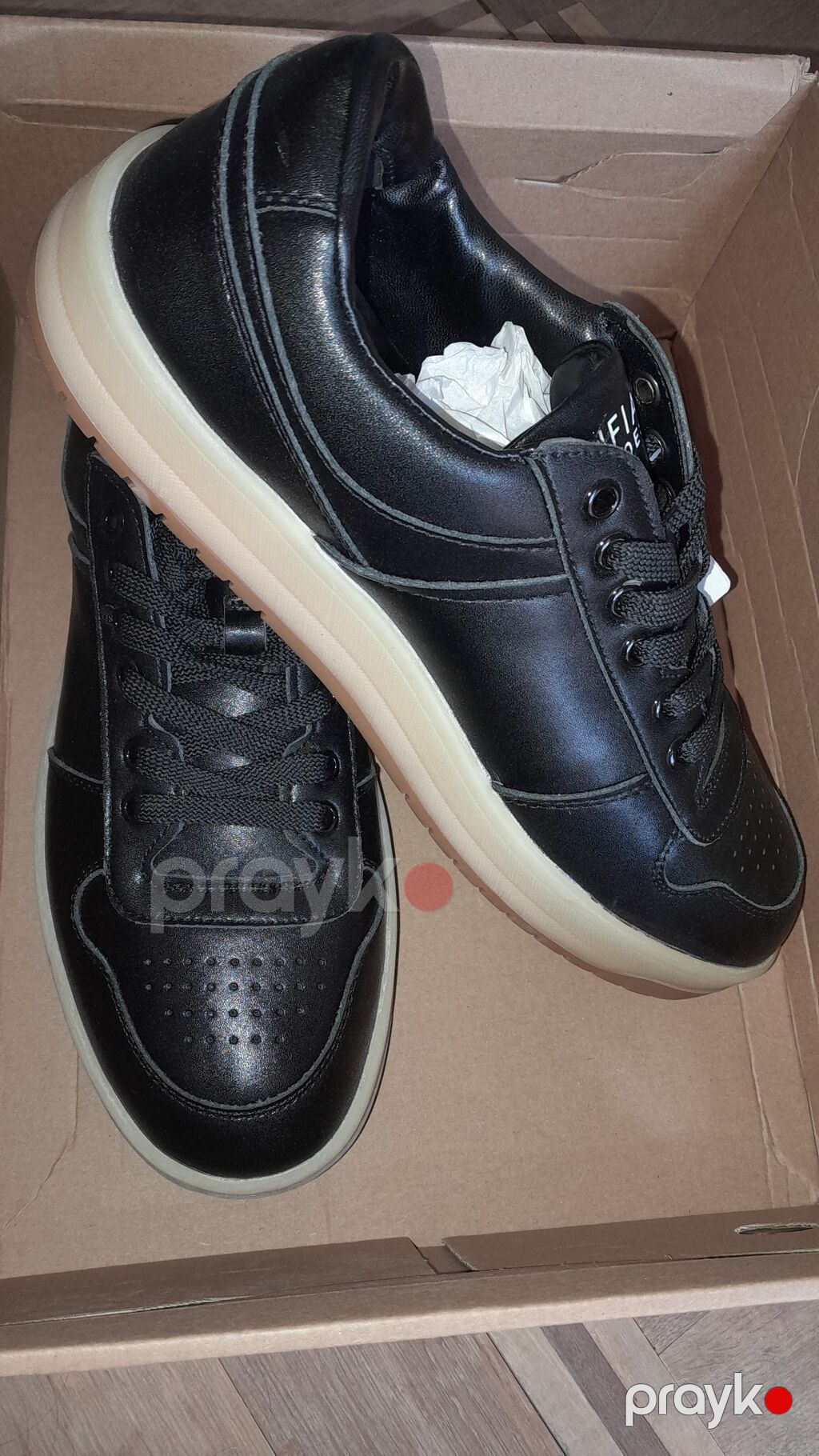 Lufian Shoes kişi krossovkası - Rəng: qara üst, açıq bej/karamel — Krossovkalar, Bakı (3)