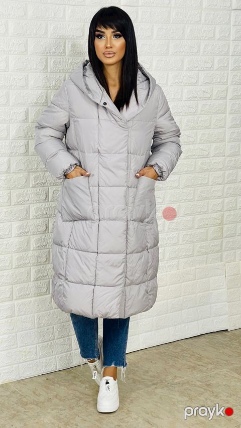 Qadınlar üçün qış gödəkçəsi mir_73000_1, boz, polyester, ölçü 38 — Bakı