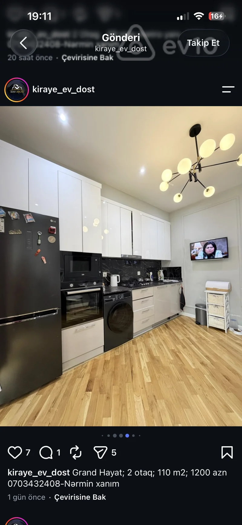2 otaqlı mənzil, 110 m², Tblisi pr — kirayə — Bakı