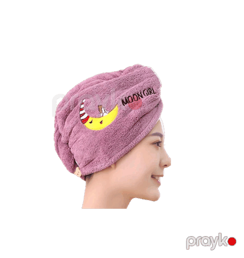 Saçlar üçün dəsmal nh_mdrm04, çəhrayı, 64x24 sm — Bakı