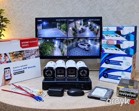 Təhlükəsizlik kamera sistemi – tam set - Monitor: 20" ekran (dörd — Bakı