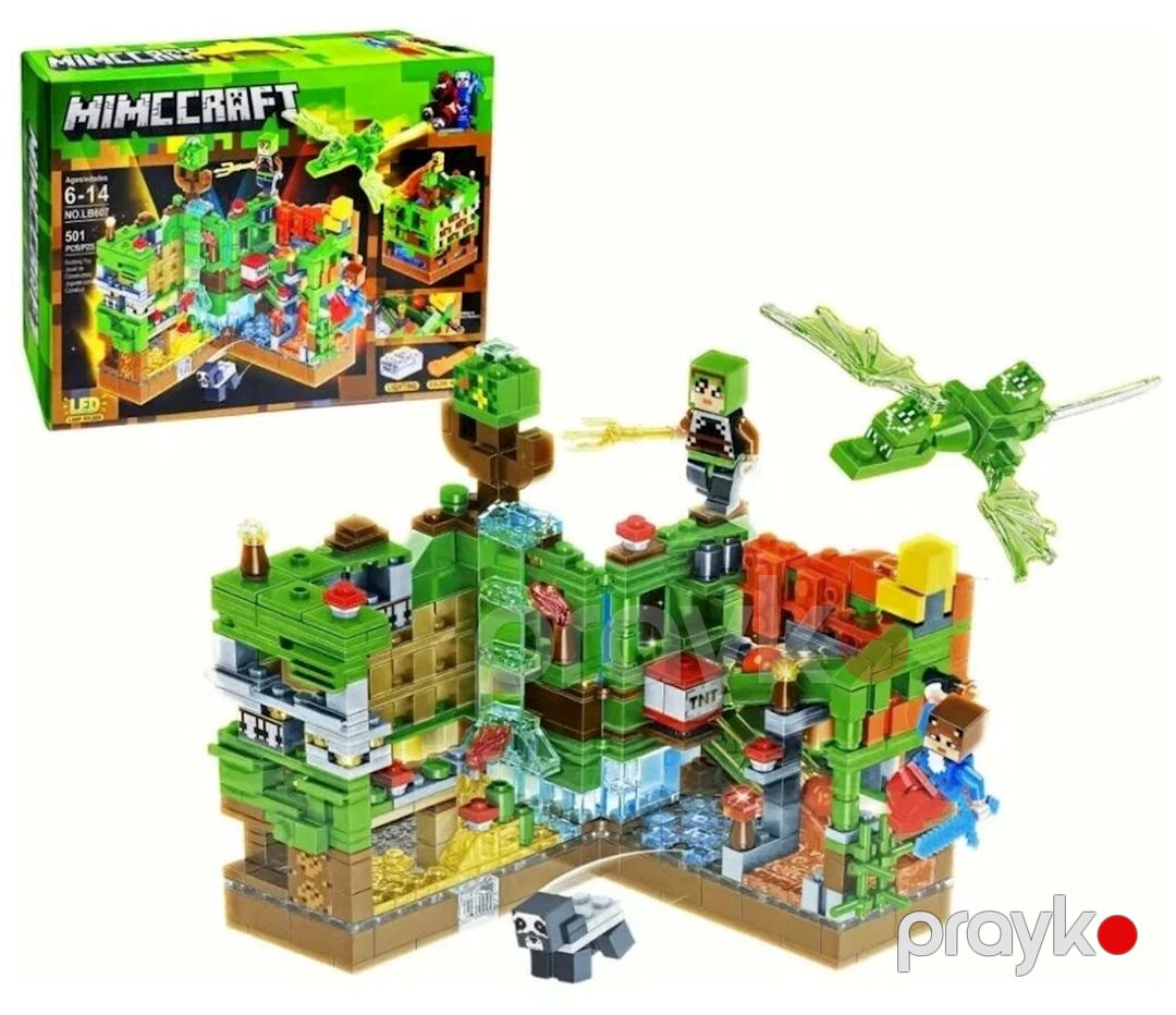 Konstruktor Minecraft My World LB607 Зеленая крепость, 501 əd, 6+ yaş — Mallar, Bakı (2)