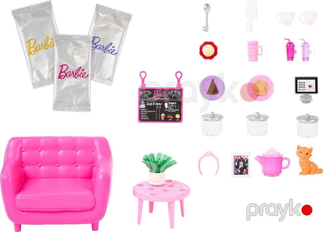 Oyun dəsti Mattel Barbie Wellness HKT94, время для чая, 5+ yaş — Mallar, Bakı (3)