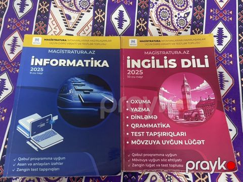 Satılır Magistratura kitabları (İngilis dili, İnformatika — Bakı