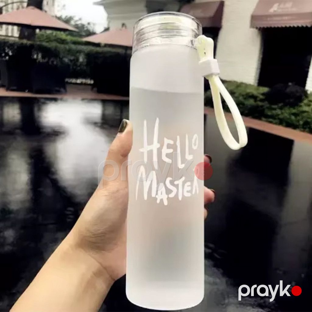 İdman su qabı Hello Master, şüşə, ağ, 400 ml — Mallar, Bakı (3)