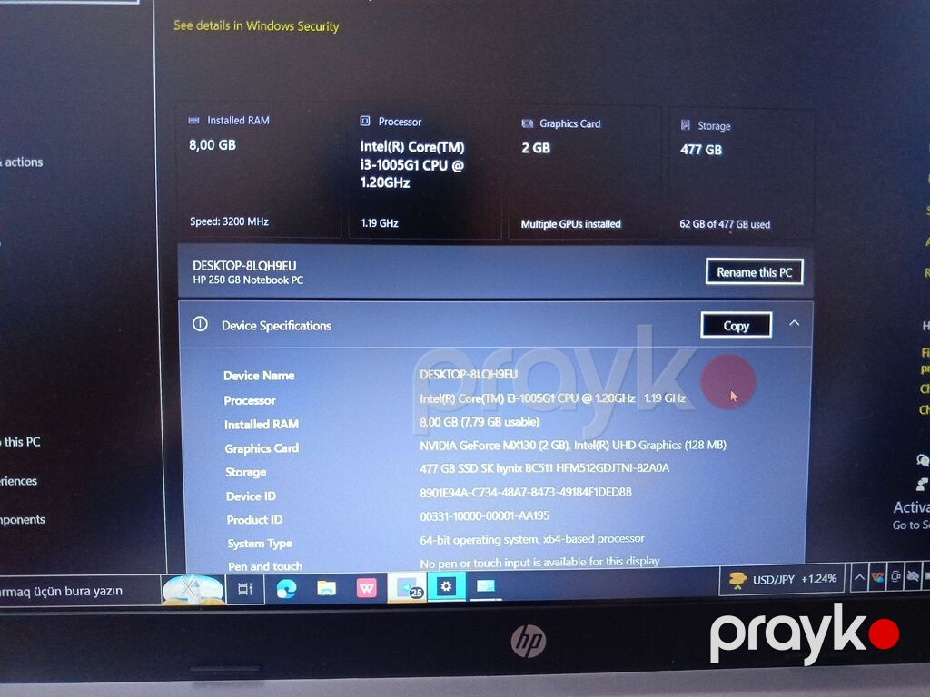 HP noutbuk - Model: HP (15.6" seriyası – dar çərçivəli ekran) — HP, Ucar (6)
