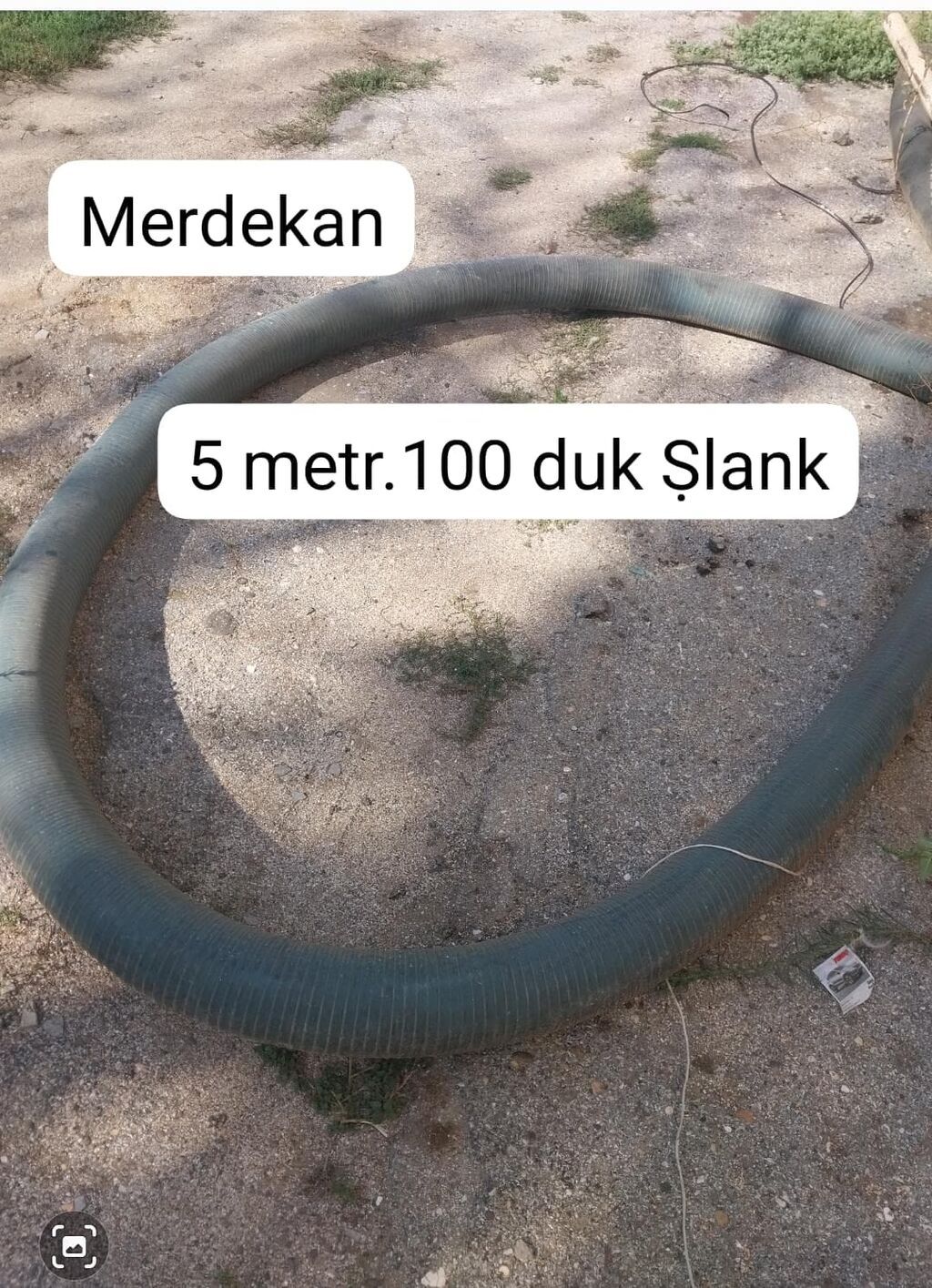 5 metr uzunluqda, 100-lük (100 mm diametr) şlanq. - Tip: Gofrlu — Suvarma avadanlığı, Digah (3)