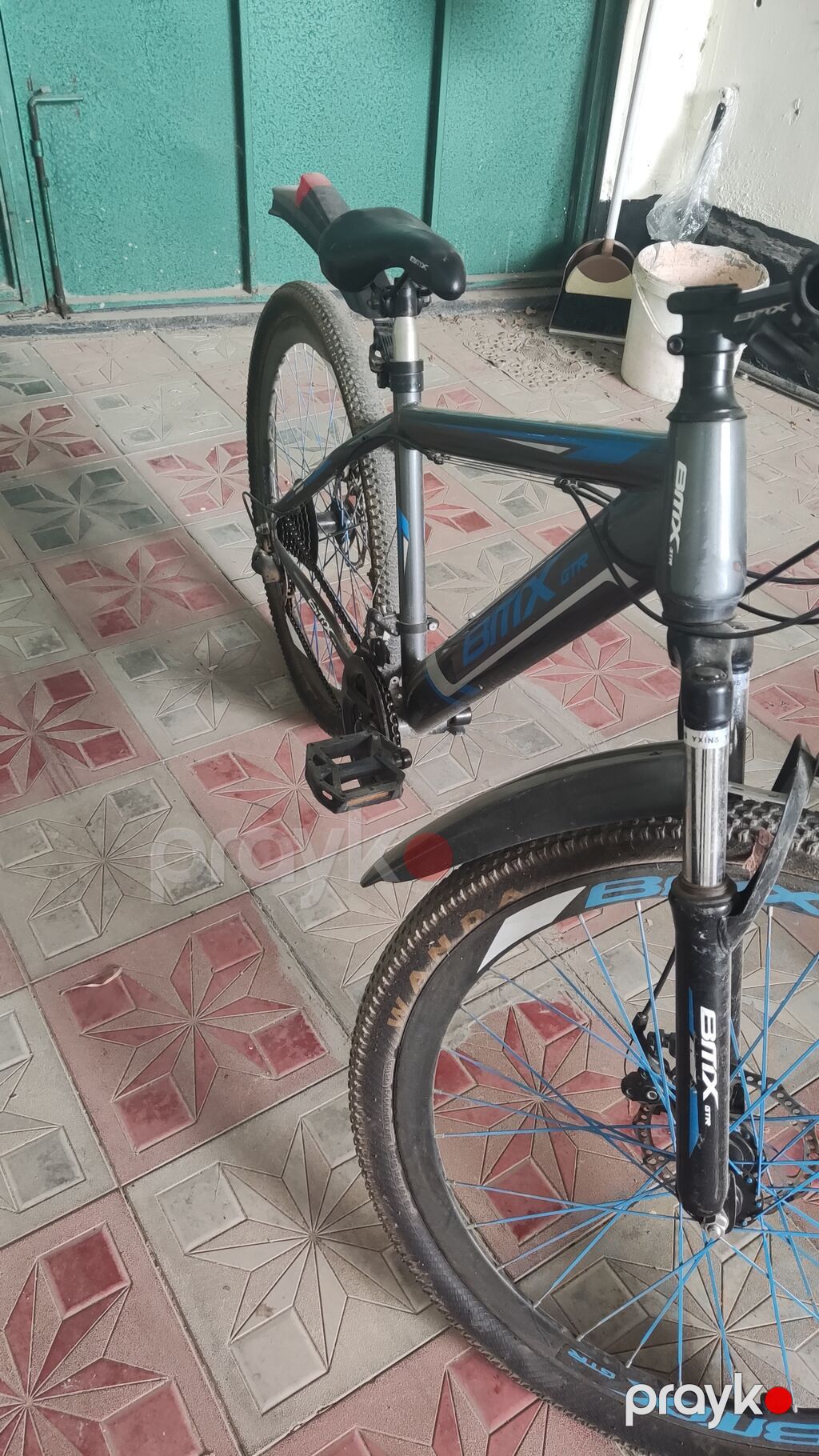 BMX GTR dağ velosipedi - Güclü alüminium tipli çərçivə, qara-boz — Dağ velosipedləri, Digah (2)