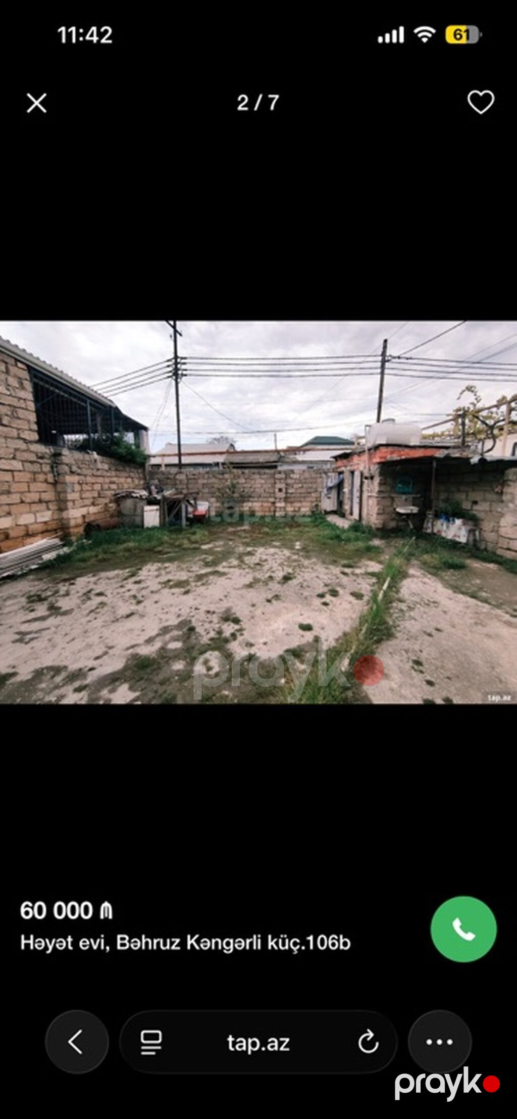 Həyət evi – Bəhruz Kəngərli küç. 106b - Ünvan: Bəhruz Kəngərli — Ev, villa, Digah (2)