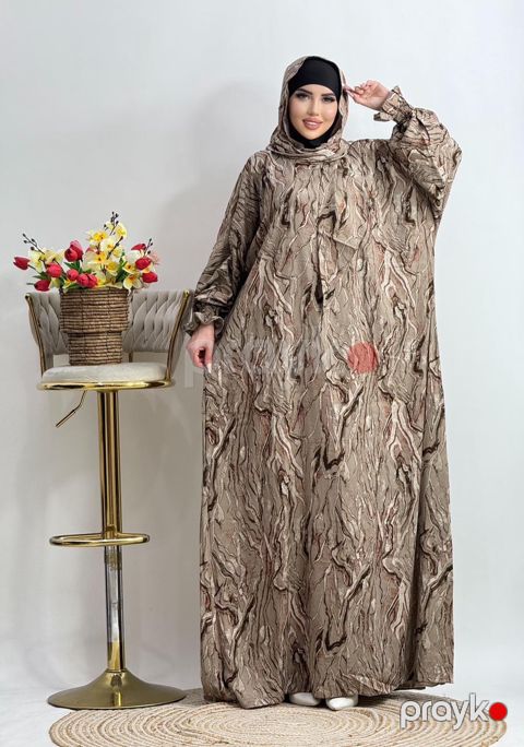 Qadınlar üçün dini geyim 2455873, bej, ştapel, ölçü One size — Bakı