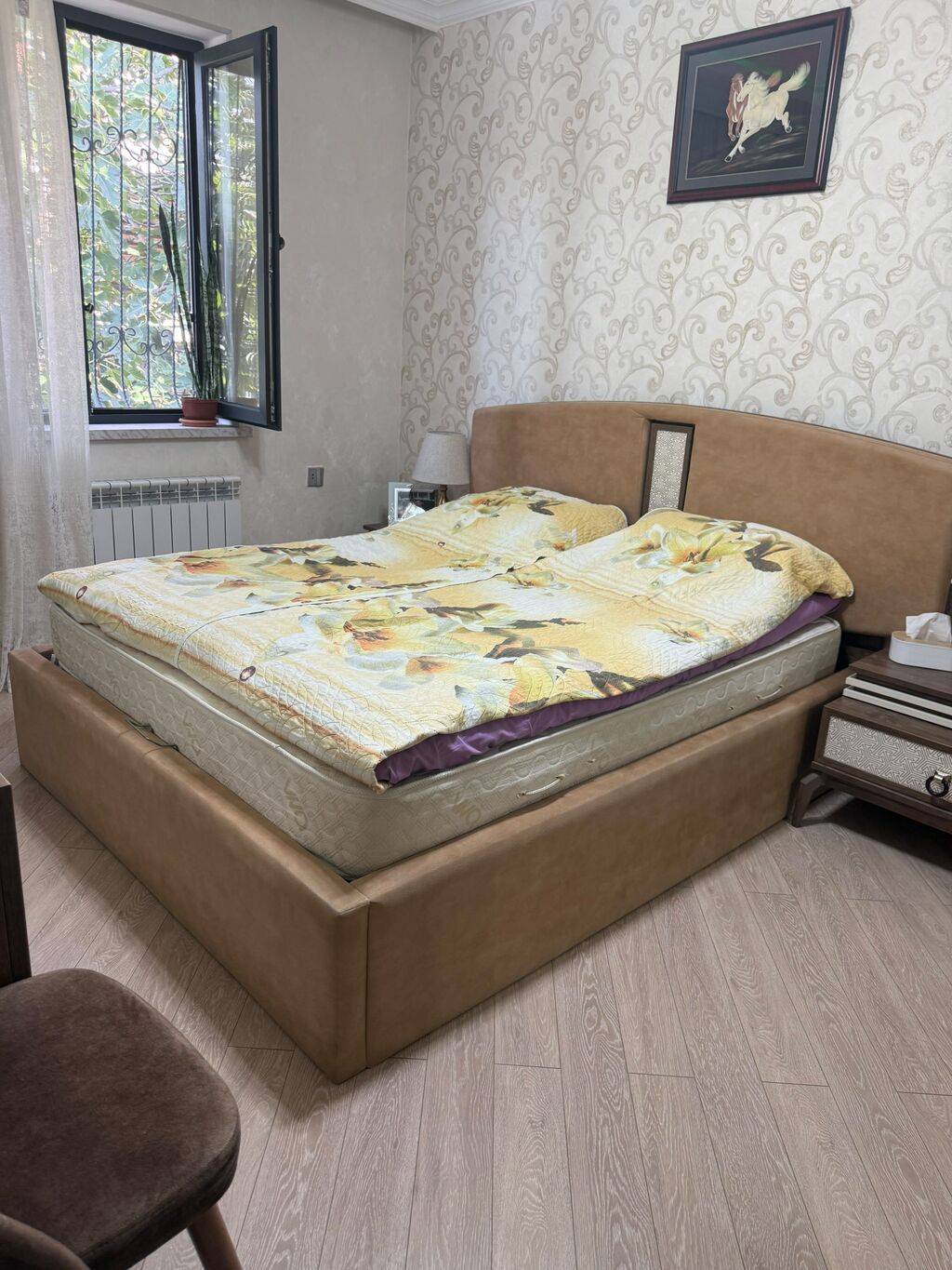 Türkiyə istehsalı yataq mebeli 700 Azn. Taxtın bazası var. Matras — Yataq otağı mobilya dəstləri, Digah (4)
