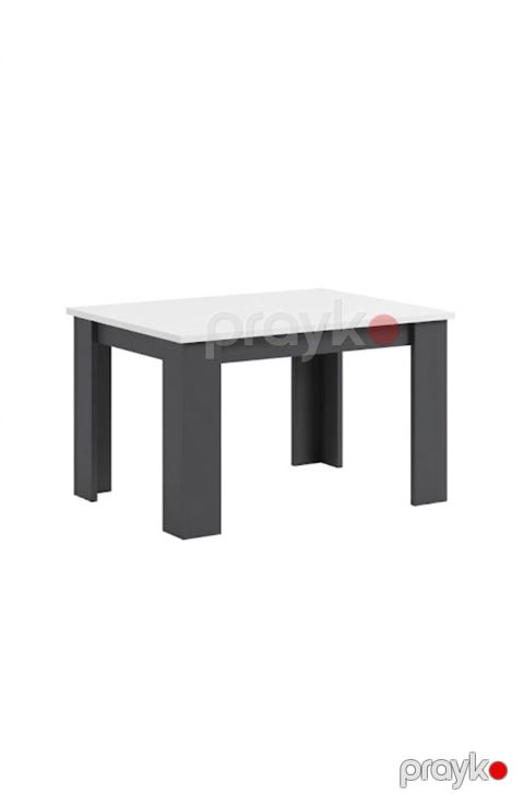 Masa 4191, antrasit/ağ, laminat, 140x75x75 sm — Bakı
